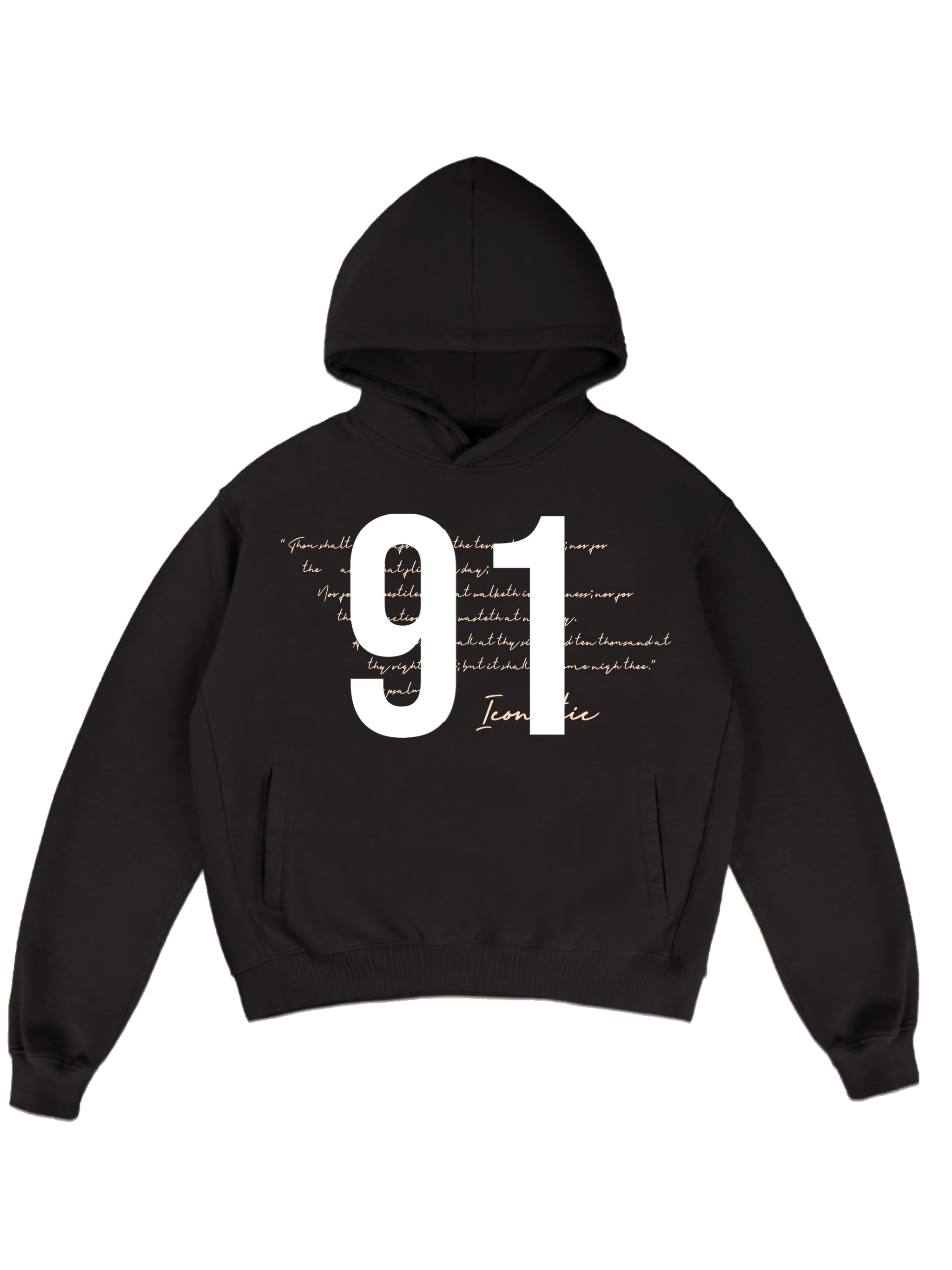 Psalms 91 hoodie Black